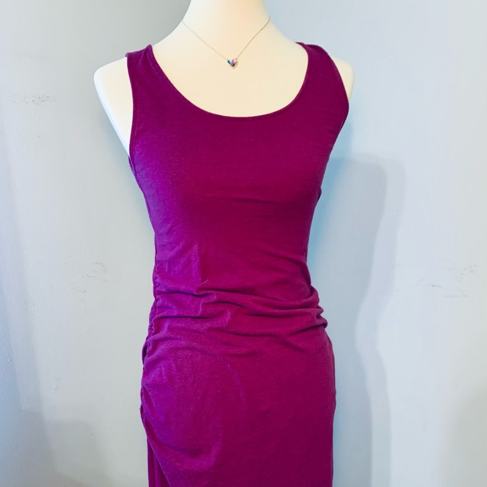 Magenta tank maternity dress 🤰🏻